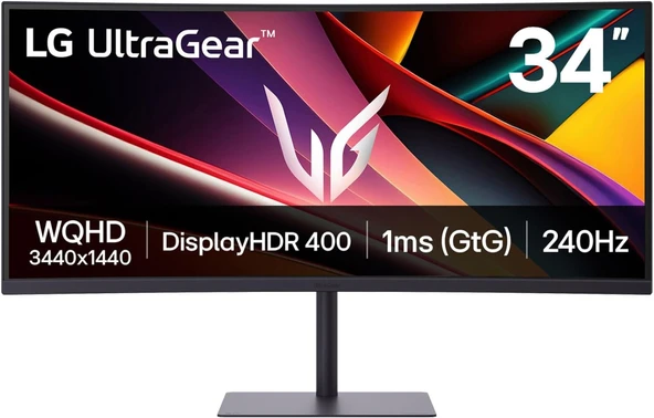 TR UltraGear G6 34G630A-B 34 1ms (GtG) 240Hz (HDMI+Display+Type-C) Monitör
