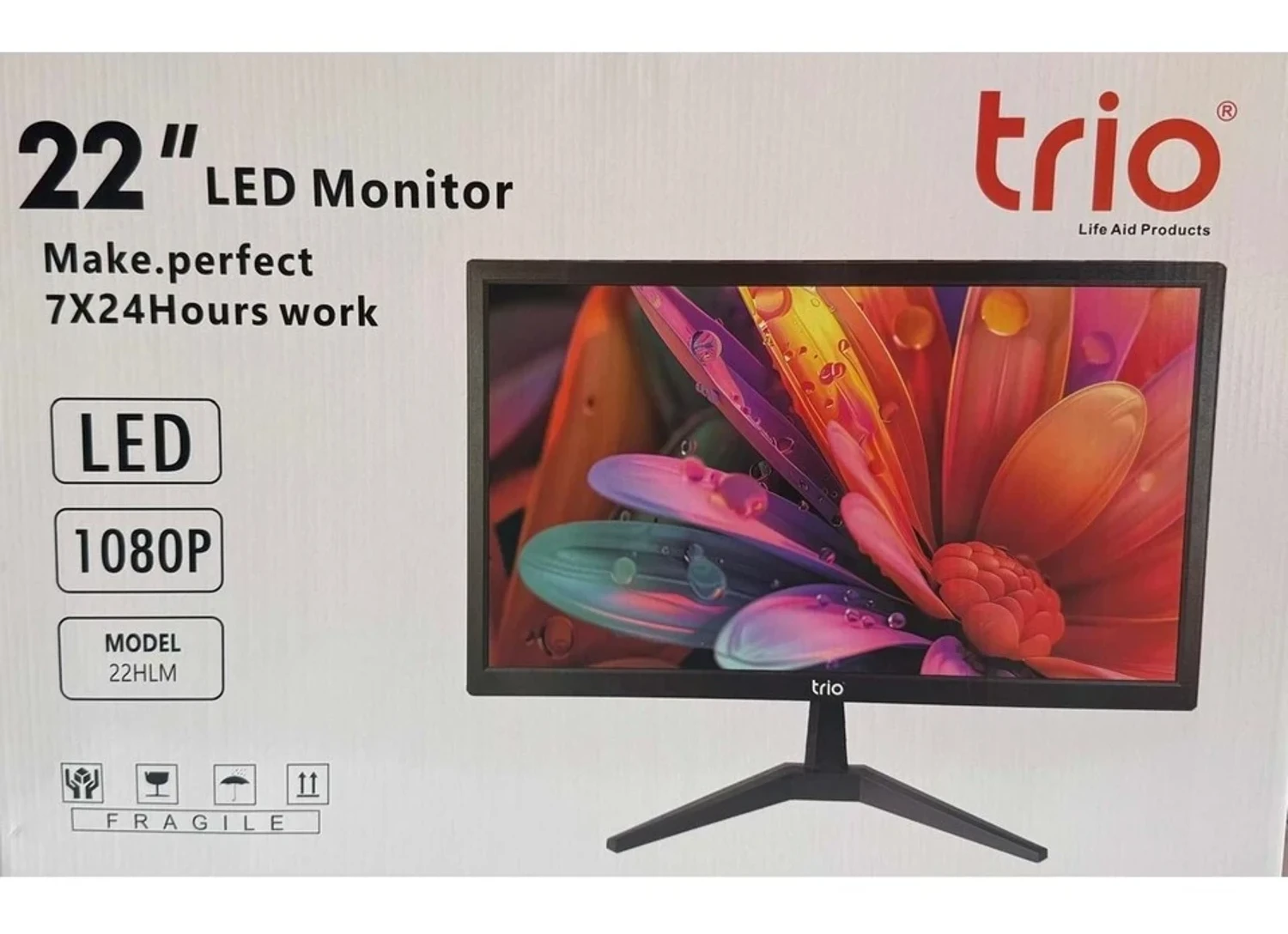 Ttech Bilişim TRİO 22 TR-22WS 3Ms 75Hz VGA+HDMI FHD LED MONITOR