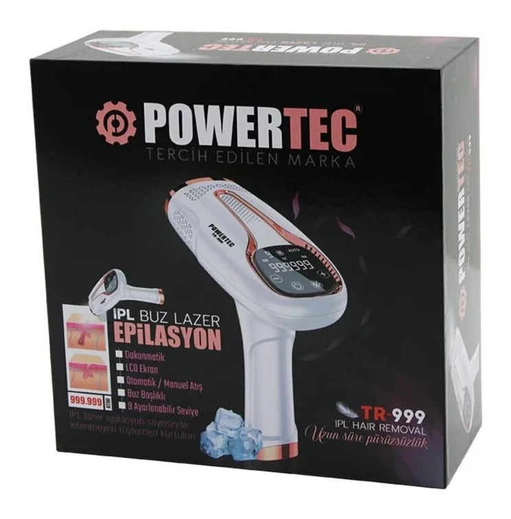 TuğraÇelik TR-999 IPL Buz Lazer Epilasyon Cihazı (Fişli Şarjlı)