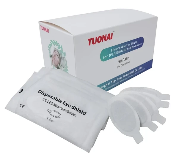 TUONAI 50 çift tek kullanımlık lazer göz pedleri ve lazerler için göz