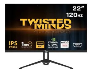 Twisted Mınds 22″ TM22FHD120IPS FHD 120HZ 1MS Hdmı DP IPS Çerçevesiz Monitör
