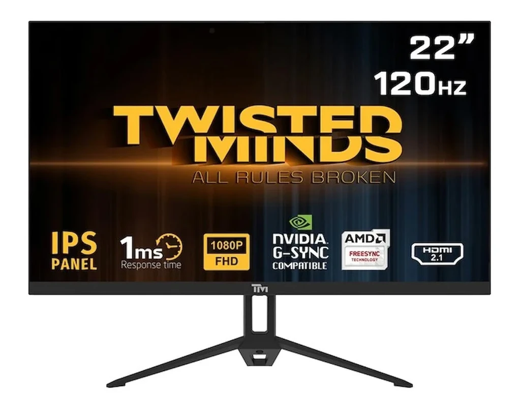 Twisted Mınds 22″ TM22FHD120IPS FHD 120HZ 1MS Hdmı DP IPS Çerçevesiz Monitör