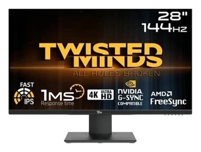 Twısted Mınds 28 TM28EUI UHD 4K 144Hz 1ms HDMI Dp Gsync Ps/xbox Rgb Monitör