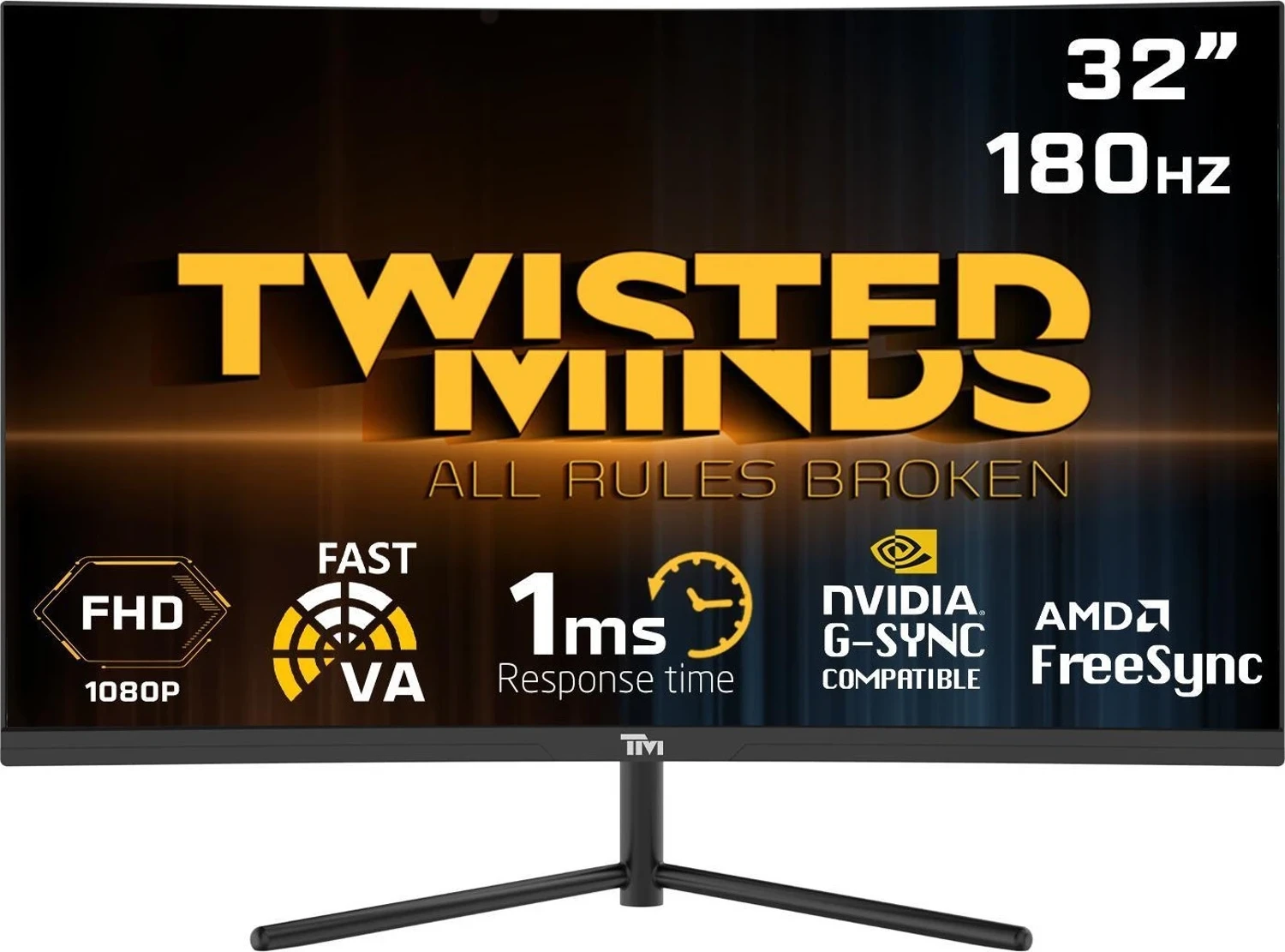 Twisted Minds TM32CFHD180VA 32″ 1 ms Full HD Curved 180 Hz Oyuncu Monitör