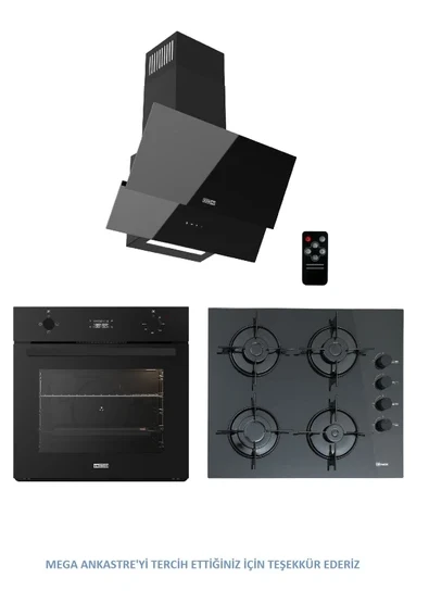 Ukinox Smart Serisi Mega Ankastre SET (SMART3000+DOLCE60+CARLO60)