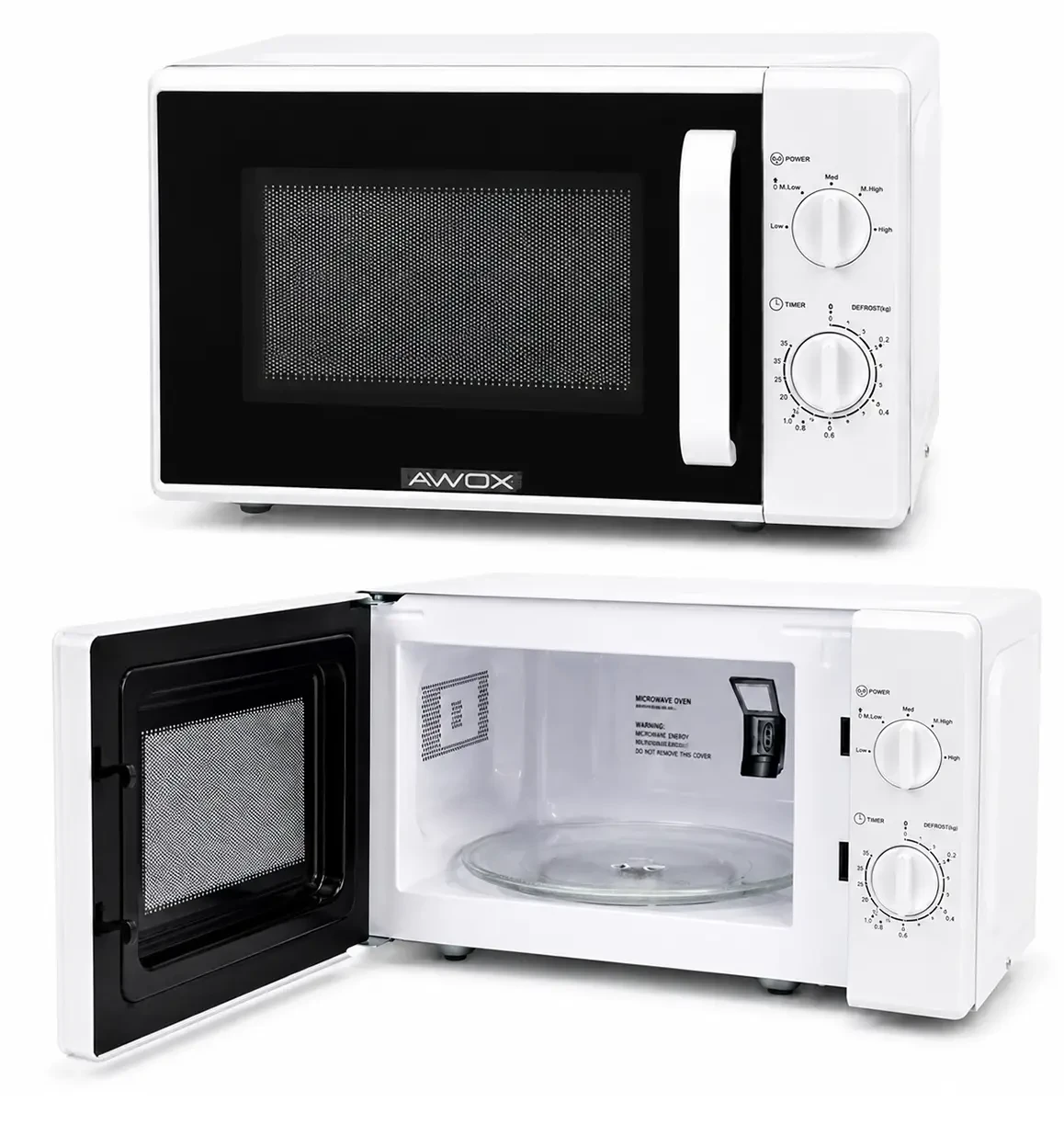ulupazarlama 20L 700W Mikrodalga Fırın – 5 Güç Kademesi, Buz Çözme