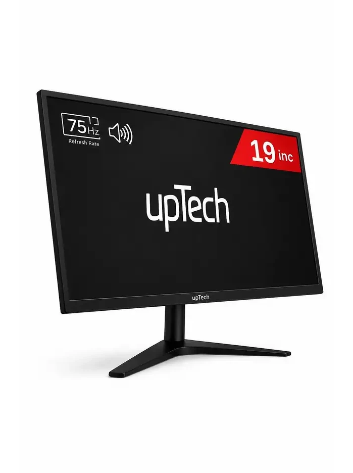 UPTECH Geniş Ekran 75 Hz Dahili Hoparlör Sesli Led 19 inç HD 5 ms Monitör