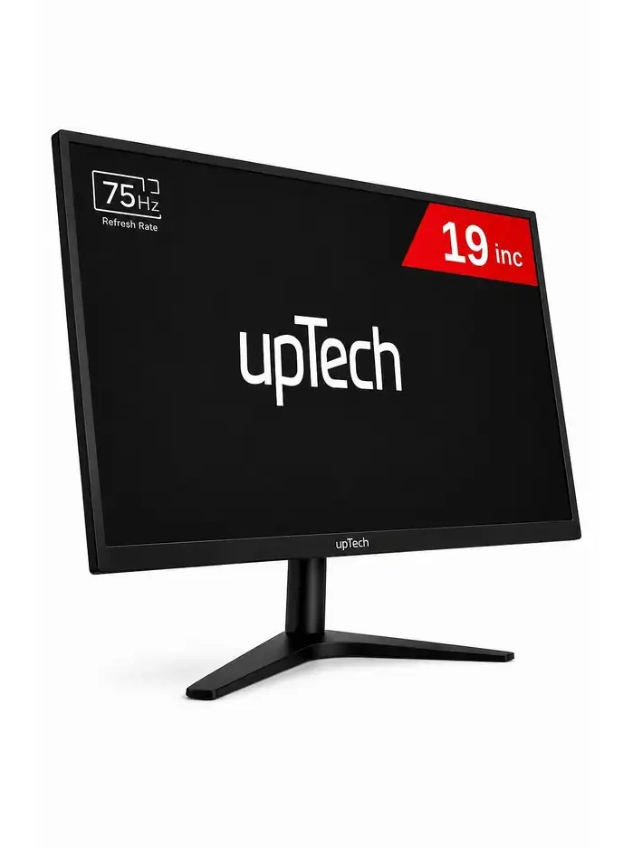 UPTECH LED 75 Hz HDMI VGA Geniş Ekran Bilgisayar 19 inç HD 5 ms Monitör