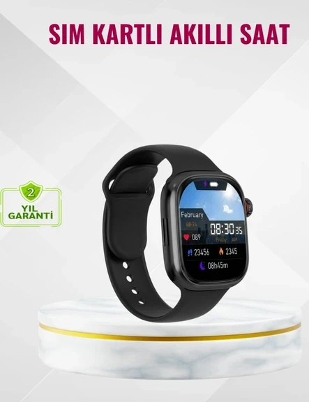 Uyku Takipli GPS’li SIM Kart Destekli Akıllı Saat