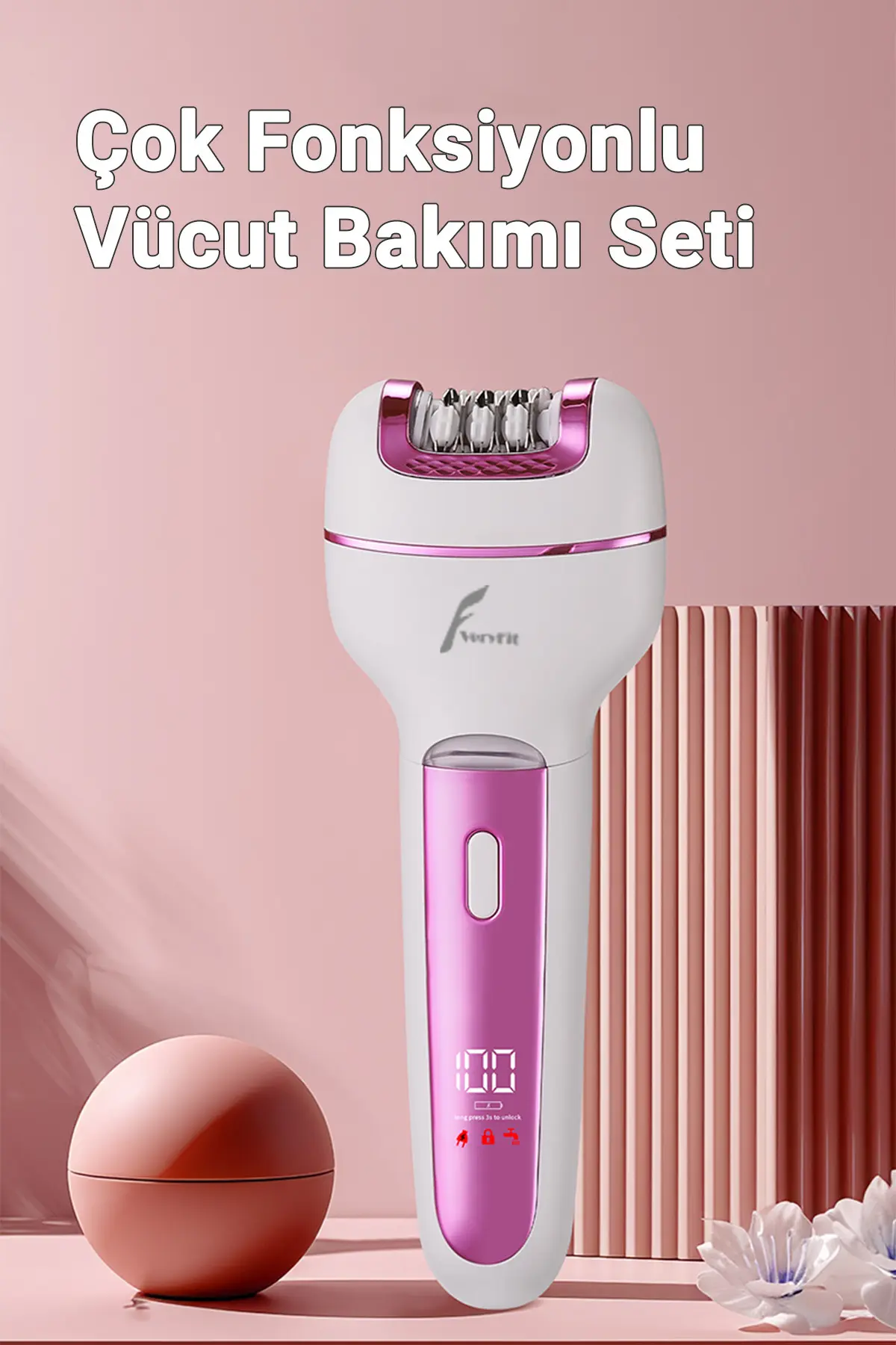 VERYFİT 3 in 1 elektrikli epilatör kadın tıraş makinesi Epilasyon Cihazı