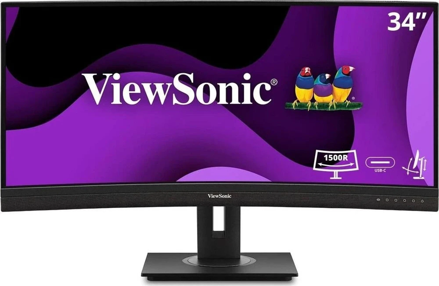 ViewSonic VG3456C 34″ UWQHD Ergonomik 100W USB C ve RJ45’li 21:9 Monitör