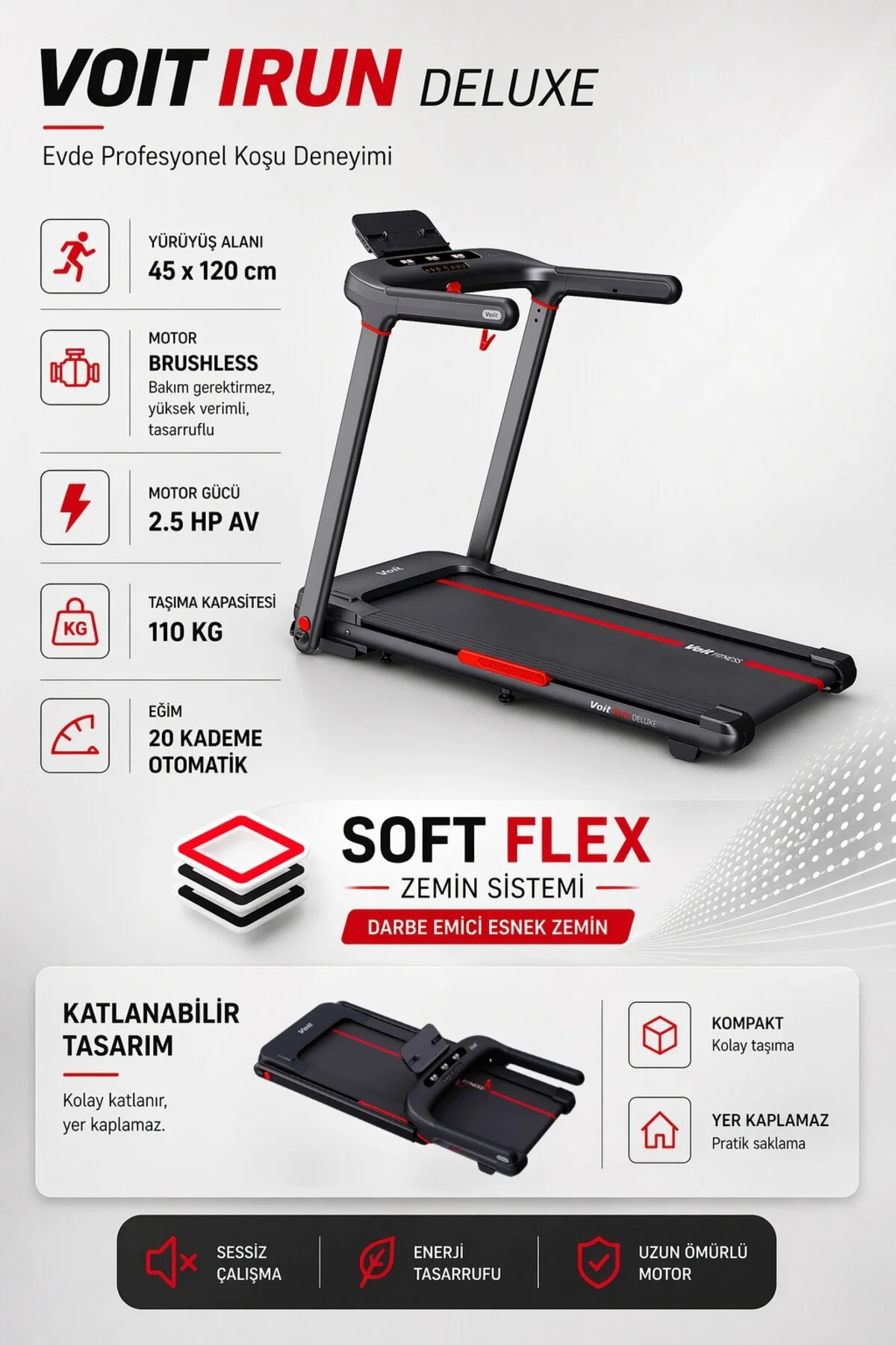 Voit I Run Delux Koşu Bandı