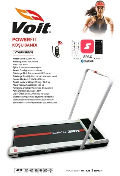 Voit Powerfit Uzaktan Kumandalı Koşu Bandı