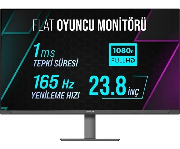 Warp WRP24-165-B 23.8″ 165HZ 1ms Rgb Flat (Hdmı + Display Port) Monitör