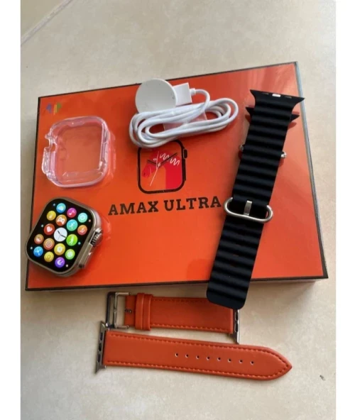 Watch Amax Ultra 49mm Vidalı Hediyelik Amax Ultra Akıllı Saat