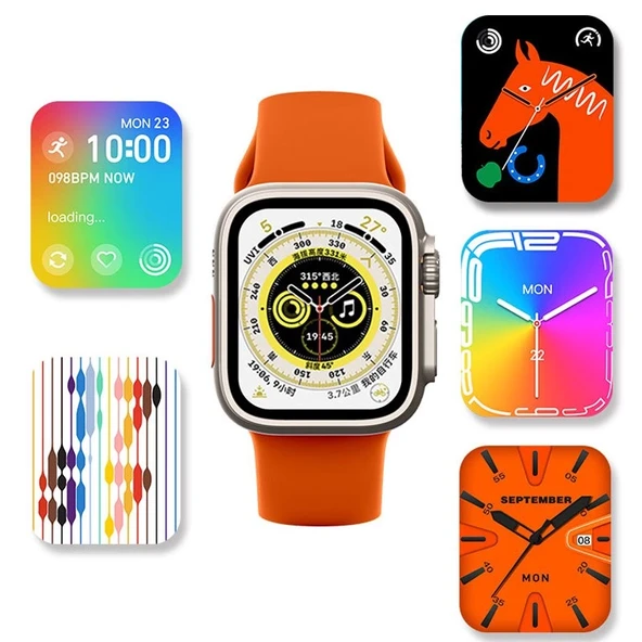 Ws28 49Mm Siri Ateş Nabız Ölçer Akıllı Saat