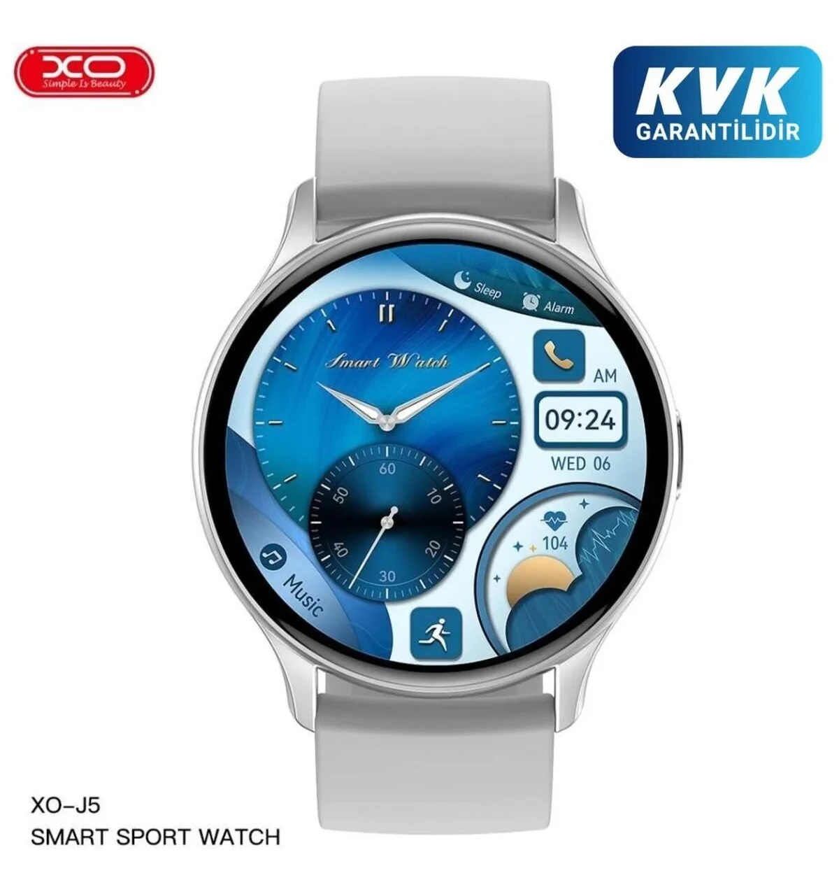 Xo J5 Akıllı Saat,1.43 inç AMOLED Ekran,Nabız Ölçer,Spor