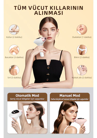 Yues Ipl Buz Başlıklı Lazer Epilasyon 9 Modlu Skin Collagen Akne