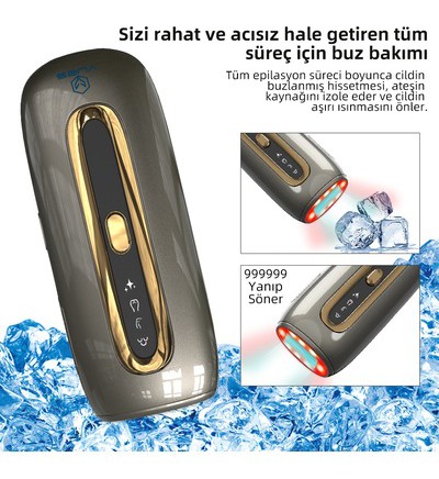 Yues Ipl Safir Başlıklı Lazer Epilasyon 4 Modlu Epilasyon Cihazı Füme