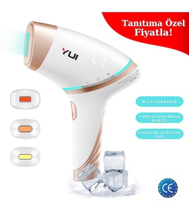 Yui Iplv15 Pro 3 Başlıklı Buz Lazer Epilasyon Cihazı