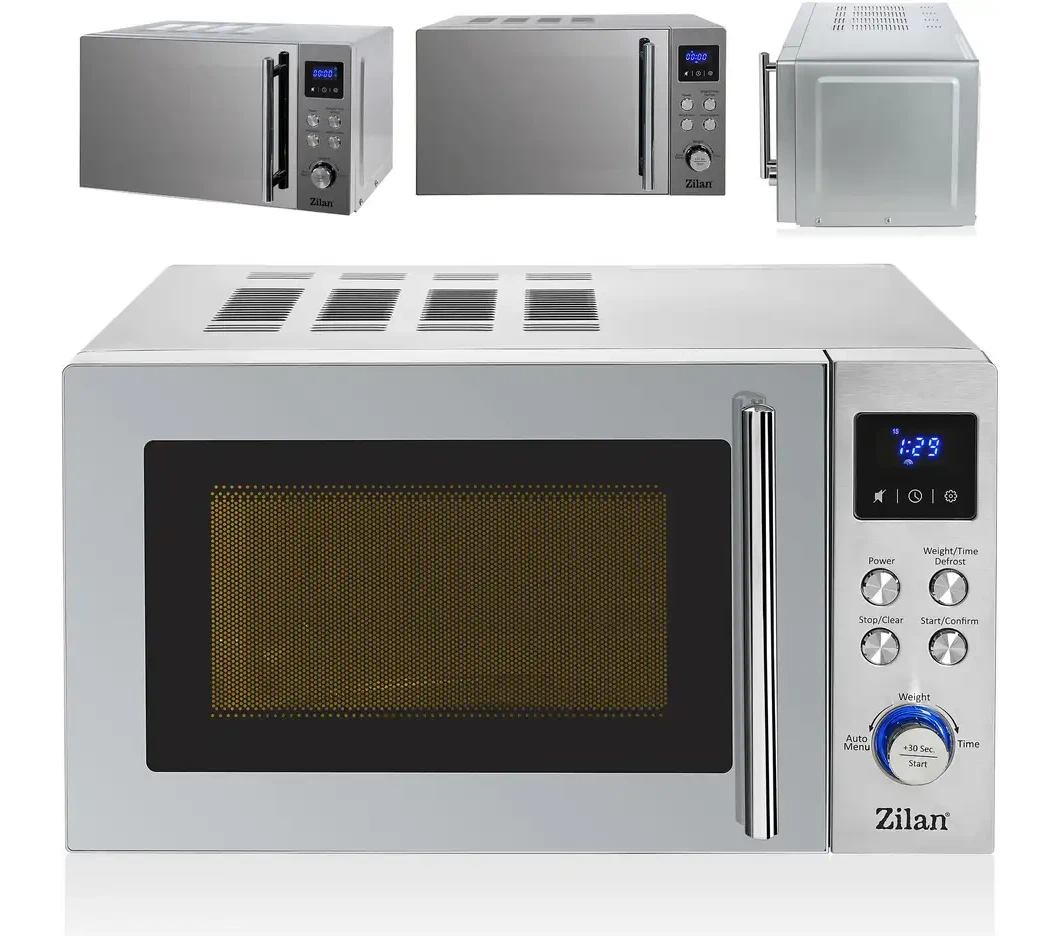 ZILAN ZLN1238 700 W Dijital 6 Seviye Buz Çözme Paslanmaz Çelik Mikrodalga